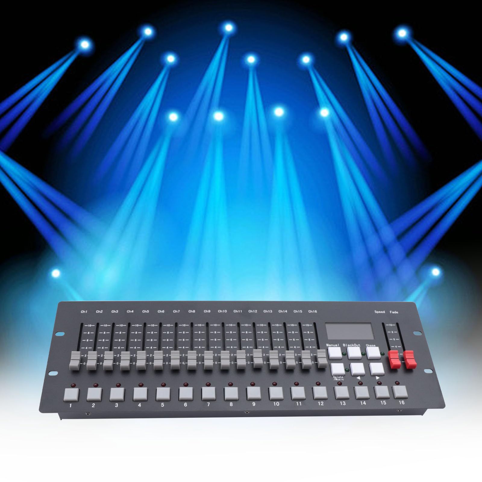 DMX Controller 256 per illuminazione palcoscenico, console luminosa per apparecchiature DJ, console DMX 256 CH mixer luce per luce effetto LED, controllo senza programmazione scena