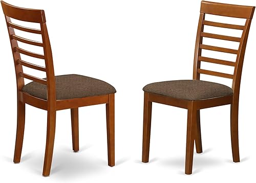 Miniatura 4 de East West Furniture AVML5-SBR-C - Juego de comedor de 5 piezas para 4 personas, incluye una mesa de comedor ovalada con hojas de mariposa y 4 sillas