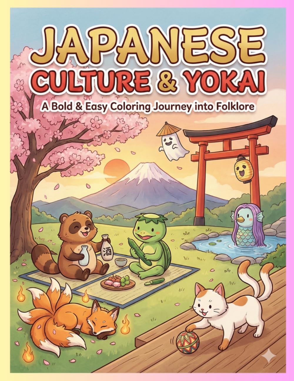 JAPANESE CULTURE&YOKAI: A Bold＆Easy Colorling Journey into Folklore