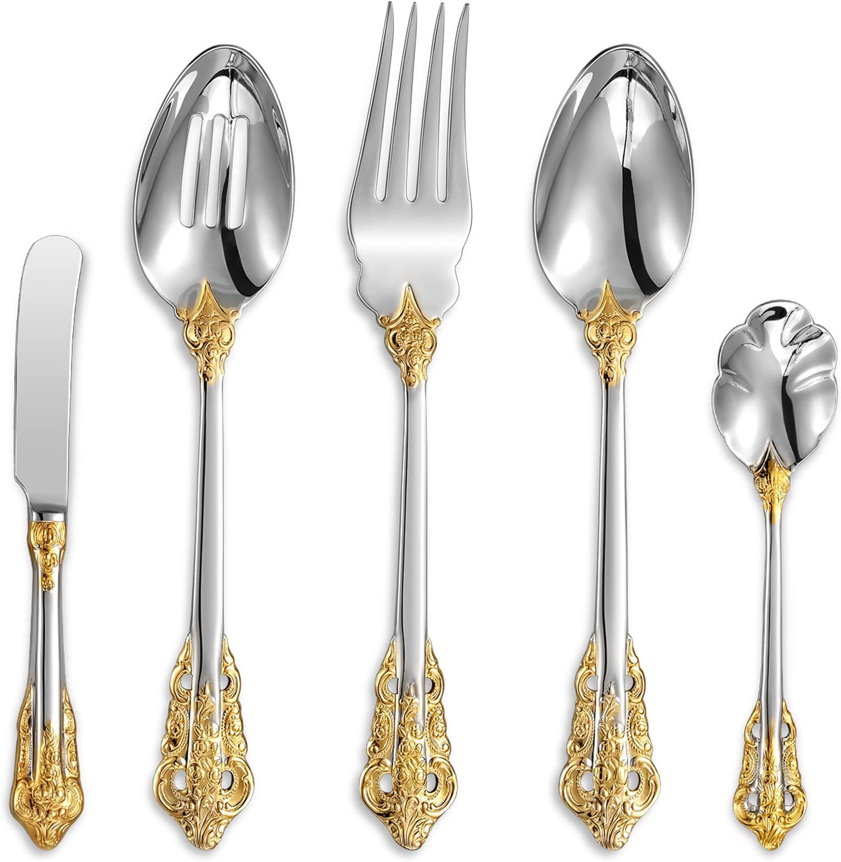 Oneida Golden Mandolina 45 Piece Fine Flatware Set