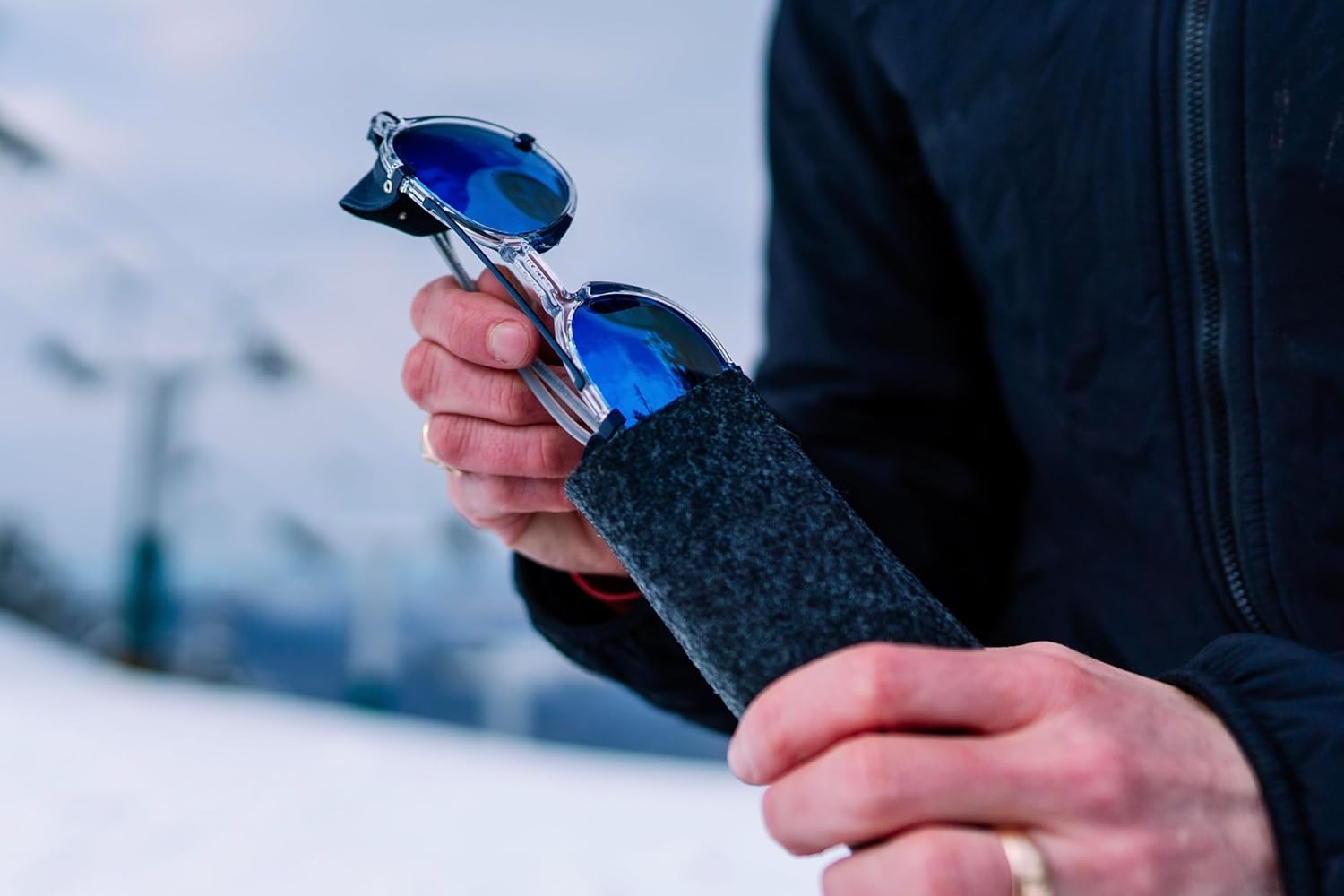 Julbo Legacy Glacier Glasses for Men & Women w/Removable Side Shields for Hiking, Snow/Glare - 100% UV Protection - Image 7