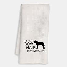 Mancheng-zi Mastiff Gifts Kitchen Towels, Mastiff Gifts for Women, Mastiff Decorative Dog Hand Towel for Bathroom, Dog Dish Towel for Kitchen, English Mastiff Gifts, Dog Lovers Gifts, 16x24 Inches
