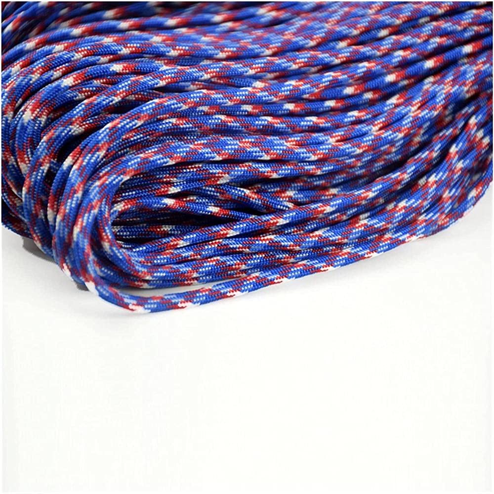 Paracorde 4 Mm – Bobine De 31 Mètres Multicolore – Polyester + Polyamide – Résistante Et Polyvalente – Pour Camping, Survie, Jardin, Loisirs