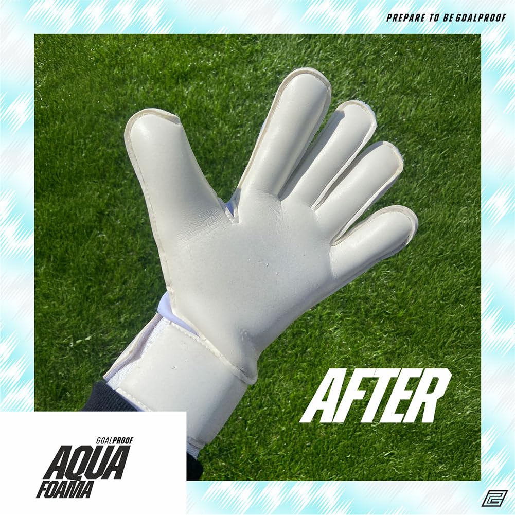 Goalproof Aqua Foama Nettoyant pour gants de gardien de but | Mousse de nettoyage pour gants de gardien de but | Mousse moussante pour gants de gardien de but | Prise en main plus durable