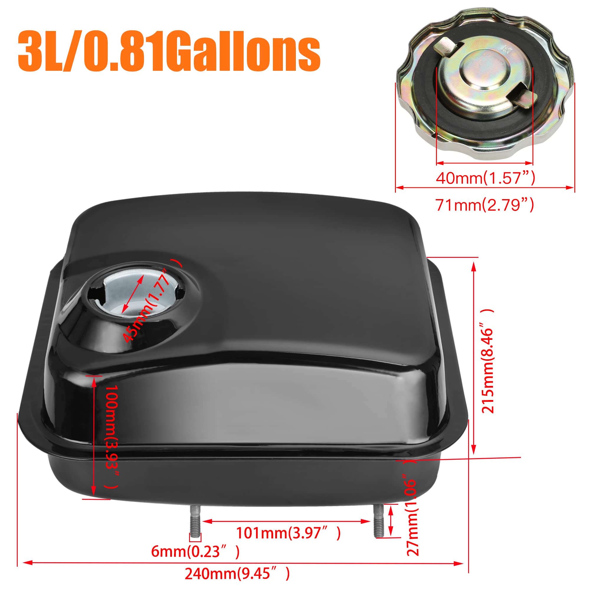 Filtro Carburante Kit Pompa E Per Motori Predator 212cc, 196cc, Honda GX160, GX200 - Per Go-kart, Mini Bike, Attrezzi - Nuovo Compatibile Motore Polini Minimoto - Foto 10