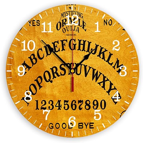 Miniatura 1 de Vcjta Reloj de pared detrás de Ouija Board's Origins - Reloj despertador silencioso clásico para sala de estar, dormitorio, cocina, oficina, aula,