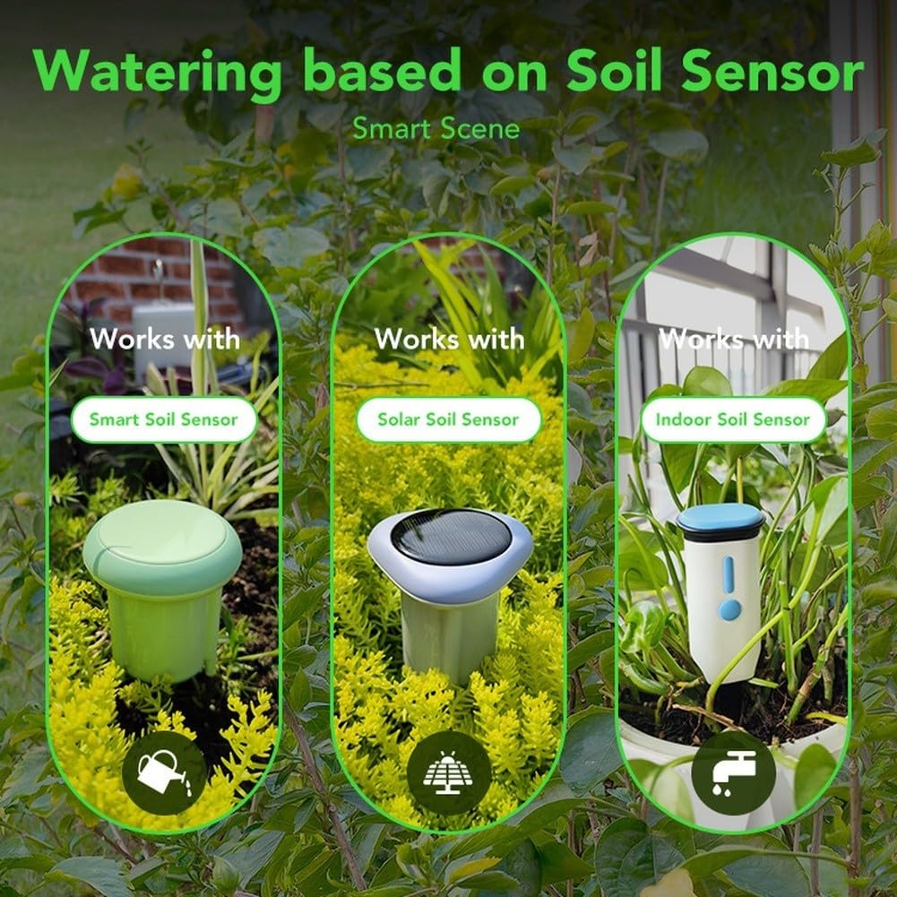 Smart WLAN Bewässerungssystem Indoor Automatisch Pflanzen | App-Steuerung, Echtzeit-Monitoring, effiziente Wassernutzung, für ideal für Urlaubsreisen, kompatibel mit Tuya