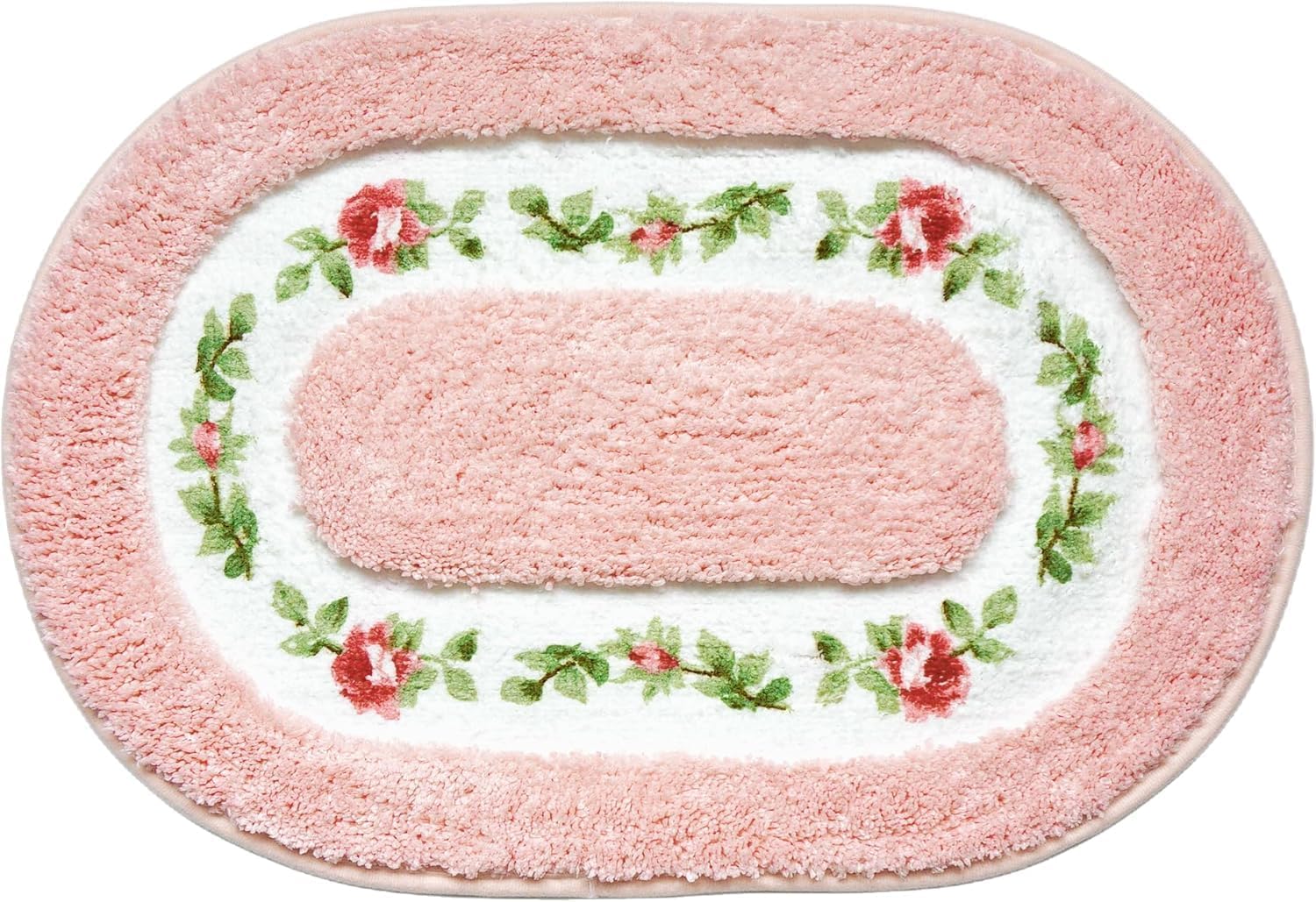 Amazon.com: QMEAKMONY Bathroom Rugs Romantic Rose Flower Shaggy Area ...