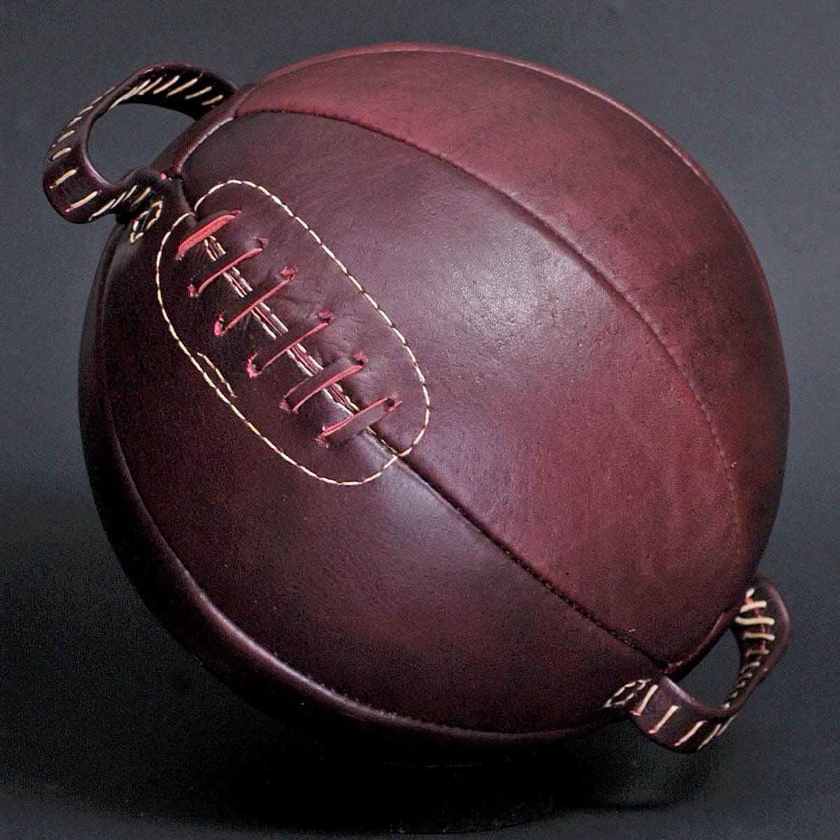 Retro Boxing Punch Ball Hand Stitched Brown Leather Ball New Unbranded