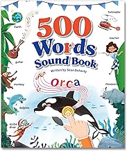 Interactive Learning Sound Book for Kids Ages 3-8 - 500 Core English Vocabulary Words, Early Educational Talking Book with Touch & Sound for Preschool, Kindergarten & Homeschooling