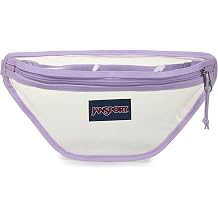 JanSport Clear Waistpack 1L Transparent Fanny Pack, One Main Compartment, Adjustable Hip Belt & Crossbody Strap, Pastel Lilac