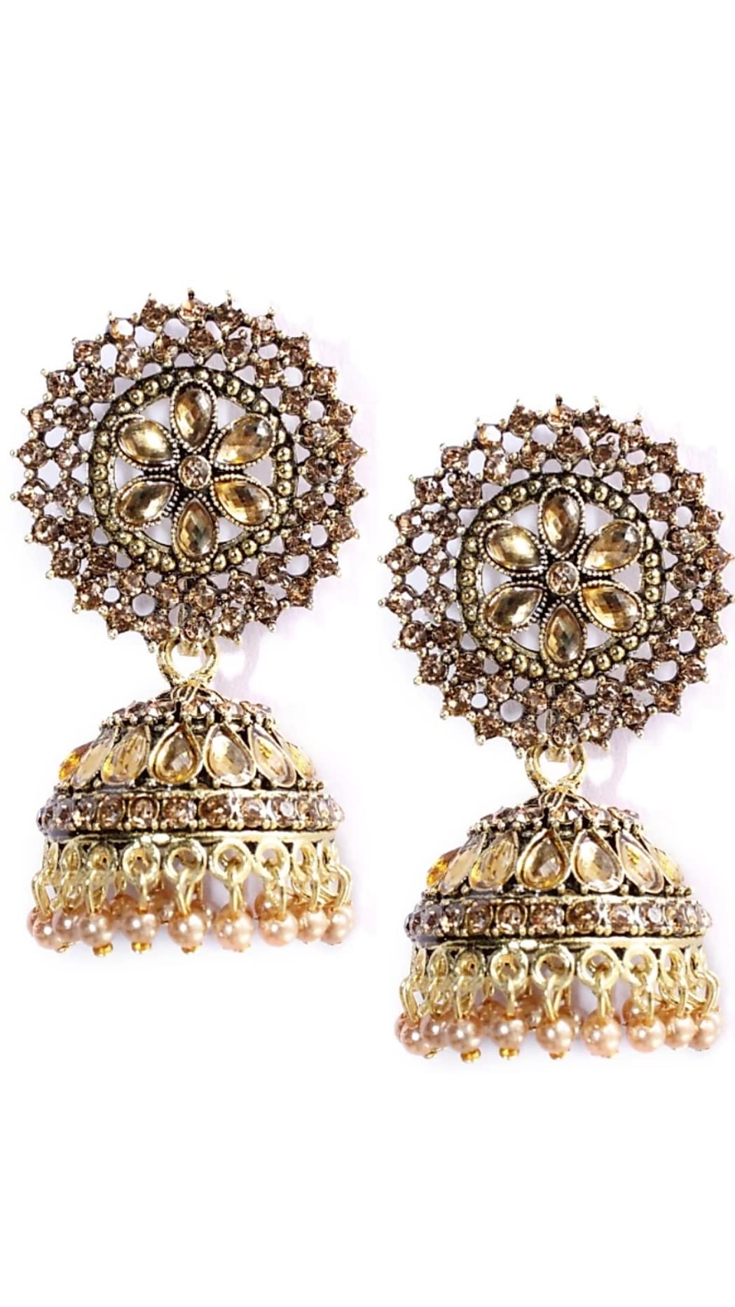 See full amazon price history chart for Stylist Gold Touch Jhumka/Earring with Pearls work for women Blue (Golden) Stylist Gold Touch Jhumka/Earring with Pearls work for women Blue (Golden) (B09RNBDGG8) Amazon Price History, Amazon Price Tracker
