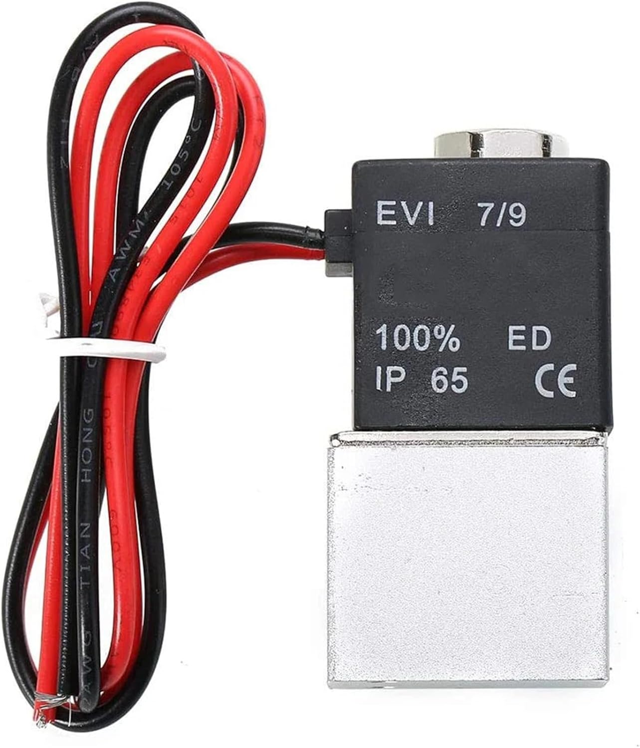 Air Compressor Solenoid Valve 1/4 Normally Closed 12V 24V 110V 220V Voltage for Air Water Oil Pneumatic Aluminum Solenoid Valves(110V AC)