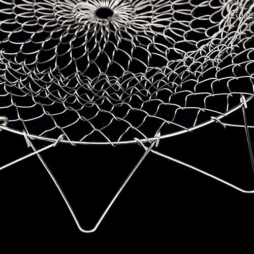 Miniatura 6 de Freidora fácil de 23 × 23 × 2 de acero inoxidable para enjuagar al vapor plegable cesta para freír alimentos fritos suministros de herramientas