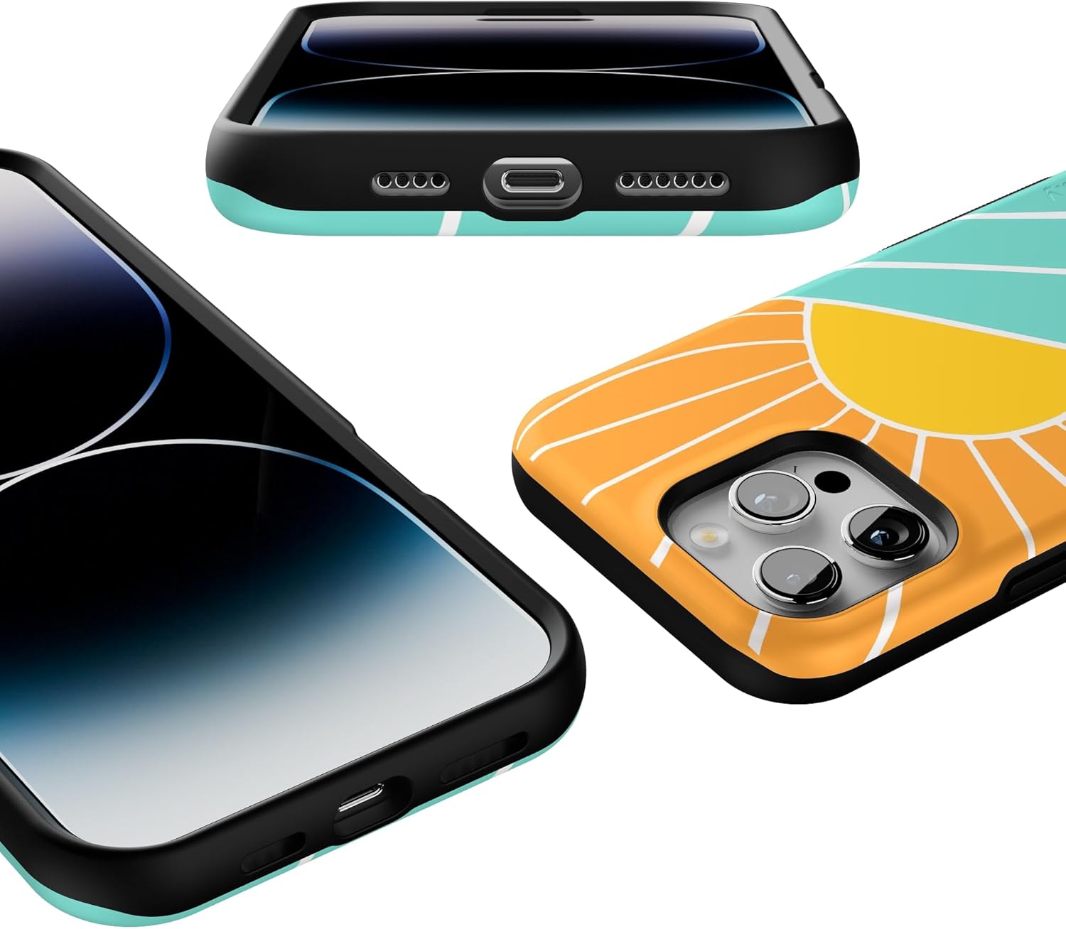 Casely iPhone 16 Pro Max Case | Waves & Rays | Sunshine | Bold Protective Design | Compatible with MagSafe - Image 3