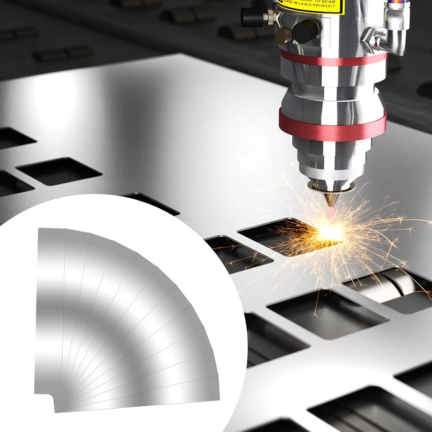 60 Pieces Stainless Steel Shim Stock Assortment, 10 Thicknesses (0.0007", 0.001", 0.0015", 0.002", 0.003", 0.004", 0.005", 0.006", 0.008", 0.01"), 1" W x 6" L, Metal Strips for Precision Machining DIY