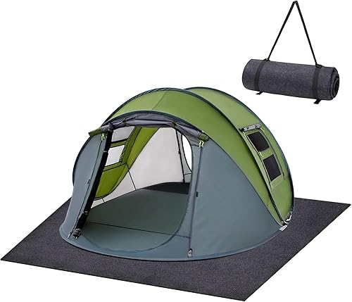 Miniatura 9 de Alfombra de Carpa para Acampar, Alfombra Impermeable para Tienda Interior/Exterior, Forro Protector Impermeable que te Mantiene Caliente y Seco