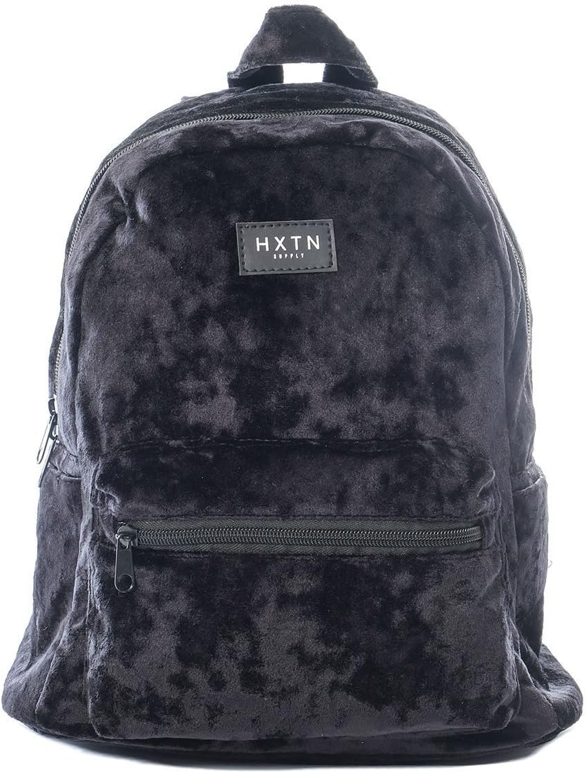 iHeartRaves Crushed Velvet Mini Backpack Black Casual