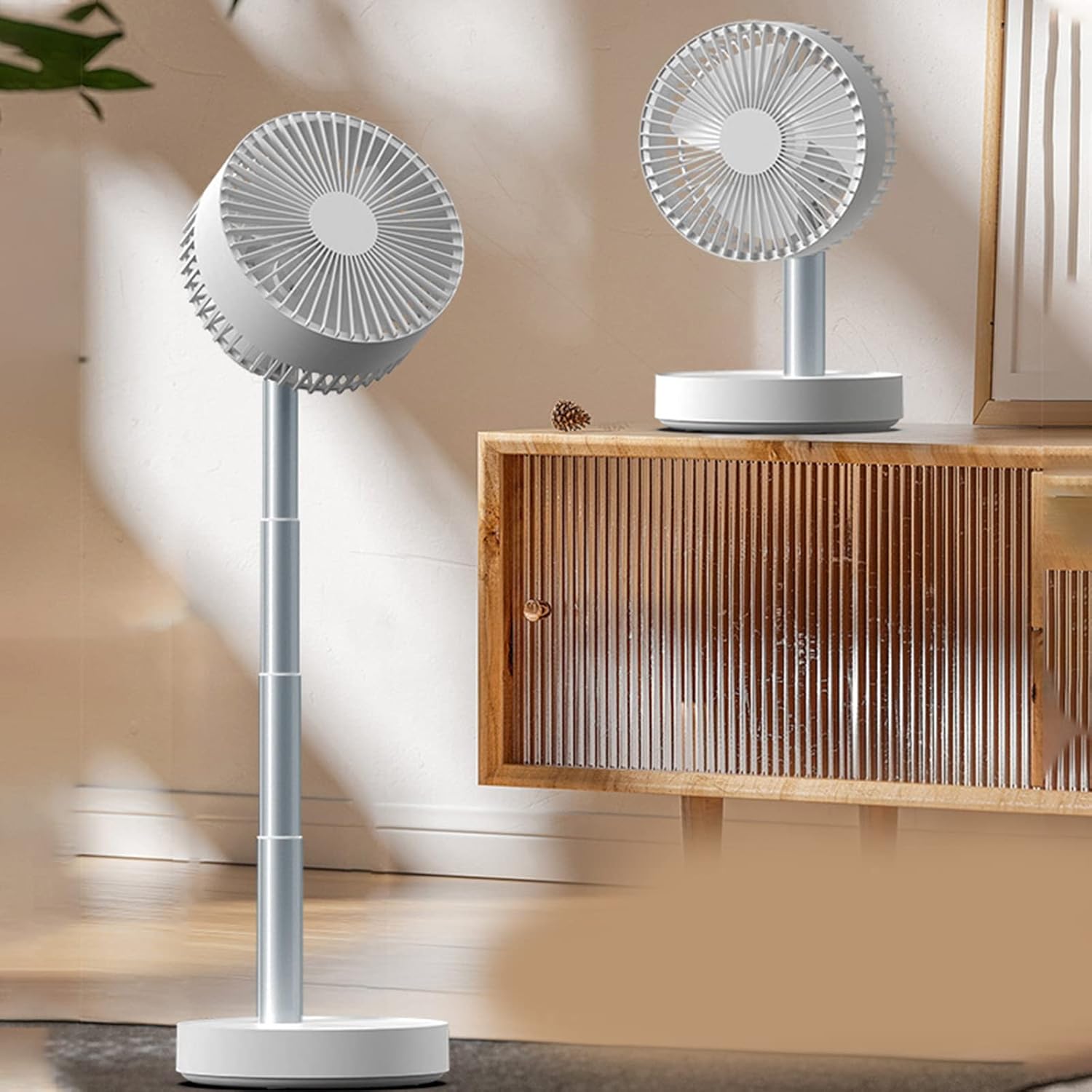 Folding Stand Fans USB Rechargeable Floor Fan For Student Dormitory Home Outdoor Camping Office Small Desktop Fan