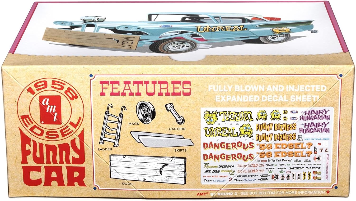 AMT 1958 Edsel AWB Funny Car Unreal 1:25 Scale Model Kit