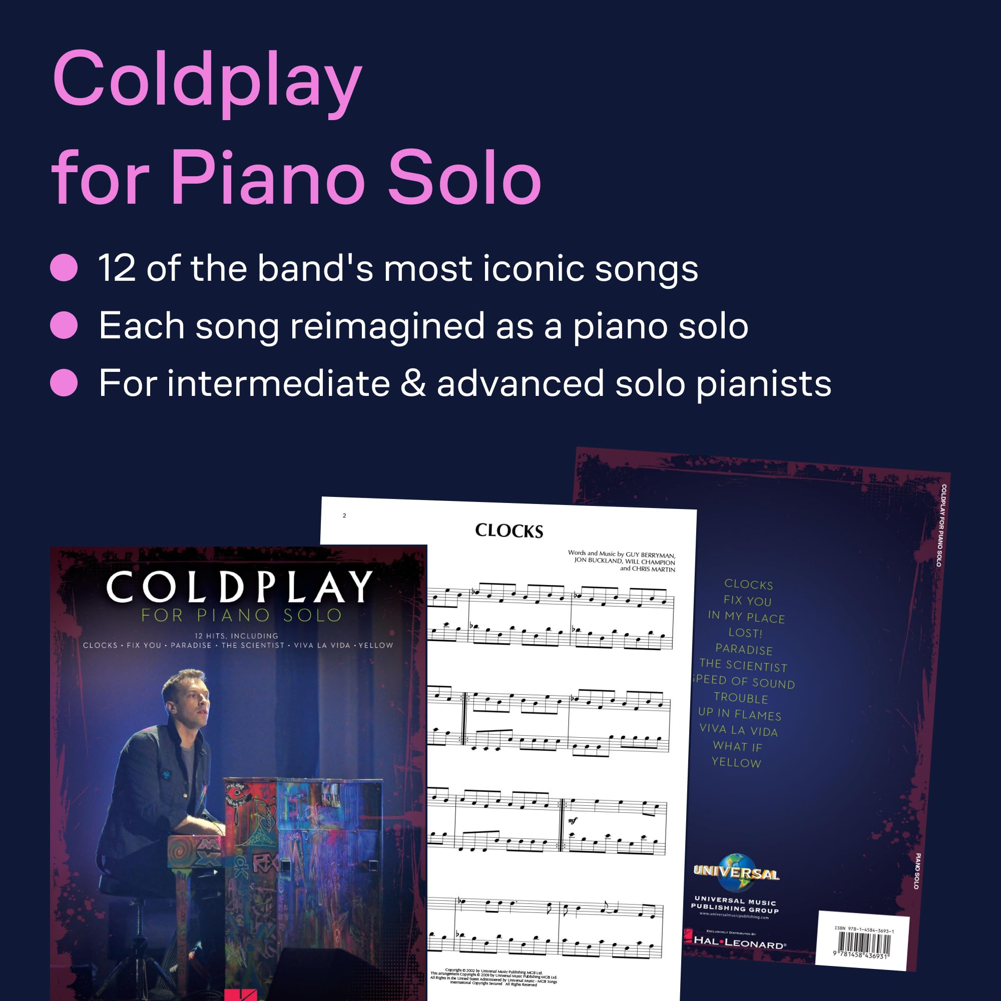 Coldplay For Piano Solo.