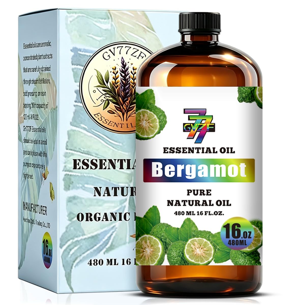 Bergamot Essential Oil for Diffuser Massage Candle Bergamot Oil 16oz
