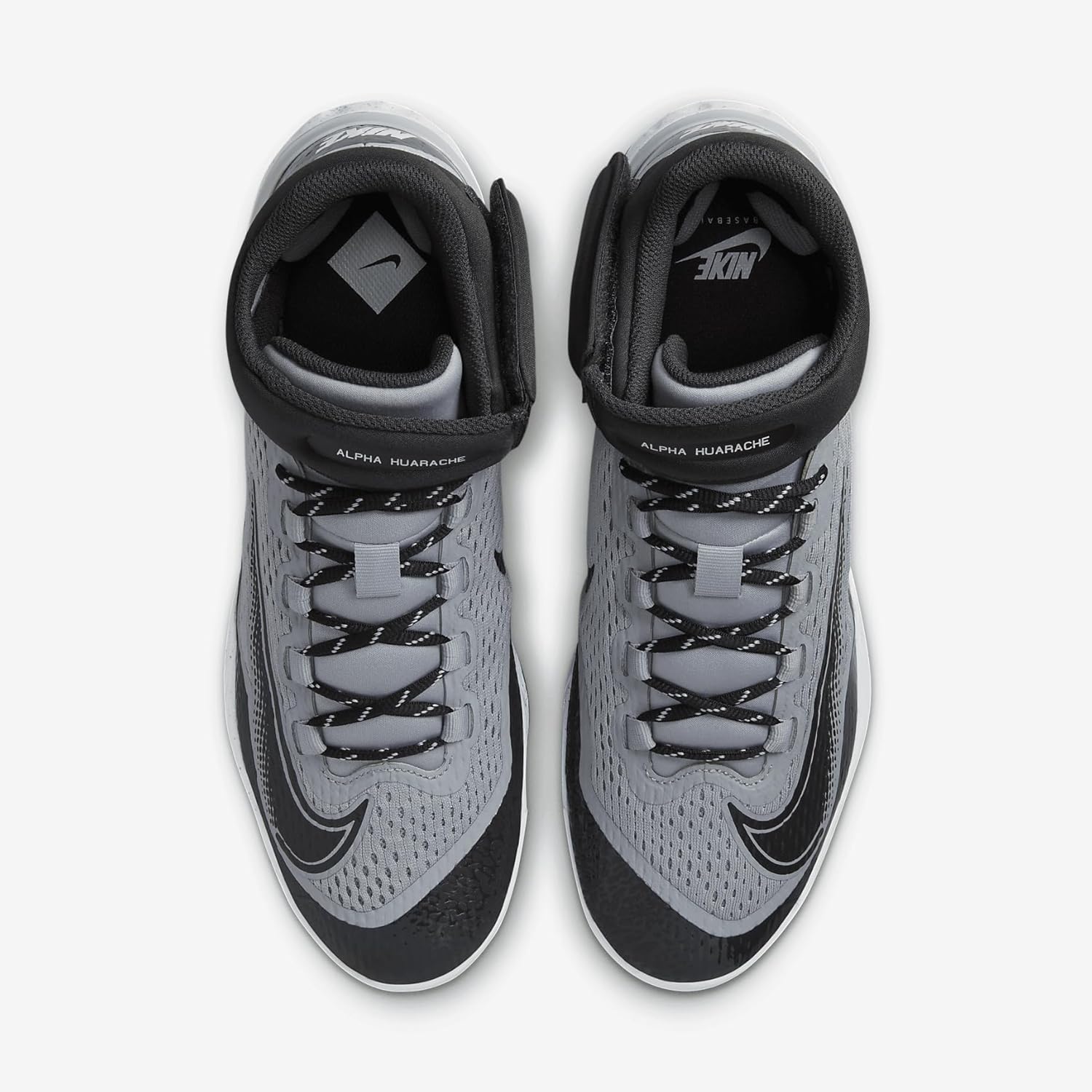 Nike Men and Women's Alpha Huarache Elite 4 Athletic Shoe - Black-Black (9.5) - Image 4