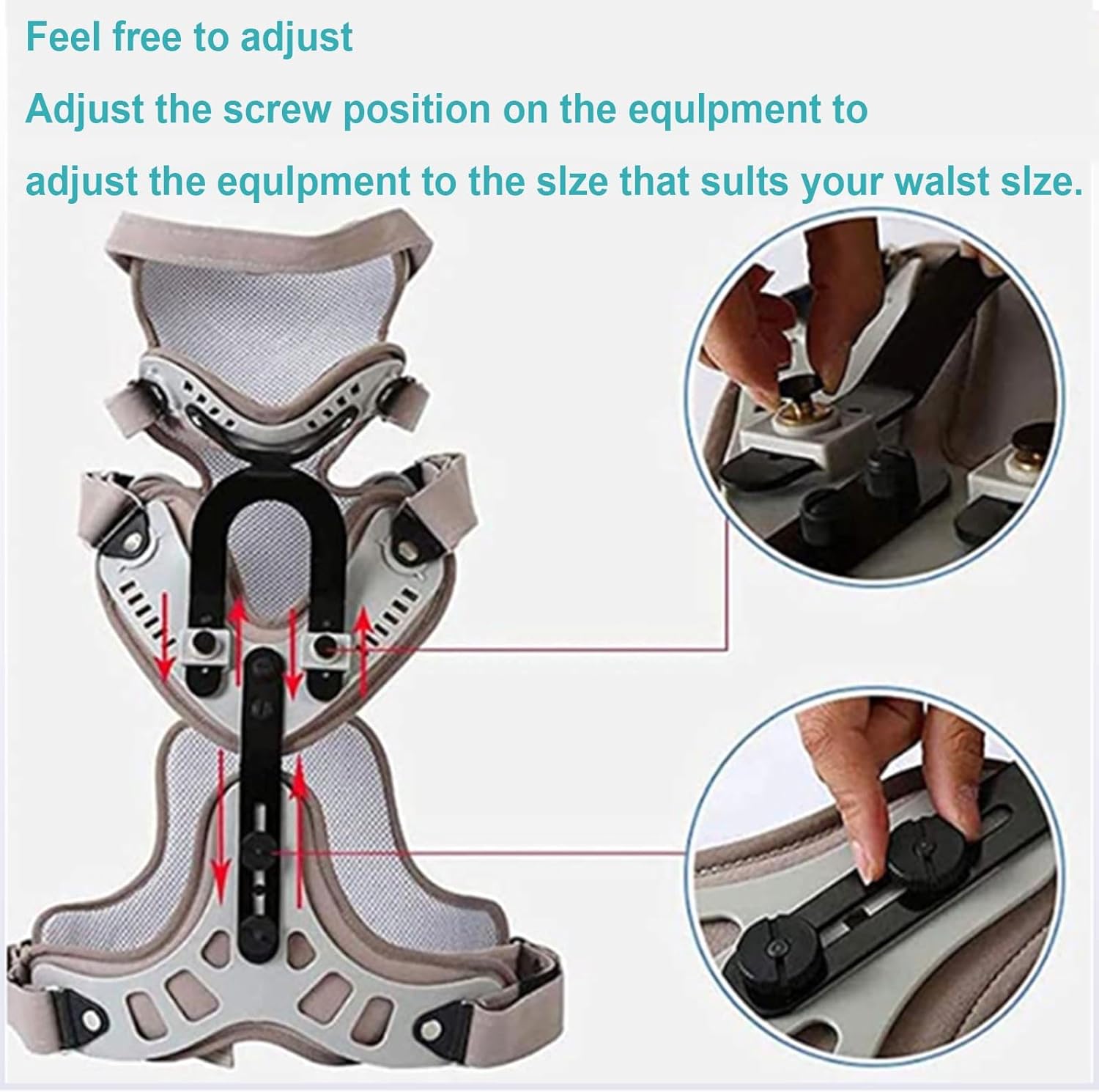 Adjustable Head Neck Chest Thoracic, Cervical Thoracic Corrector Orthosis, Upper Back Brace for Clavicle Support for Post Trauma, Surgery Fractures
