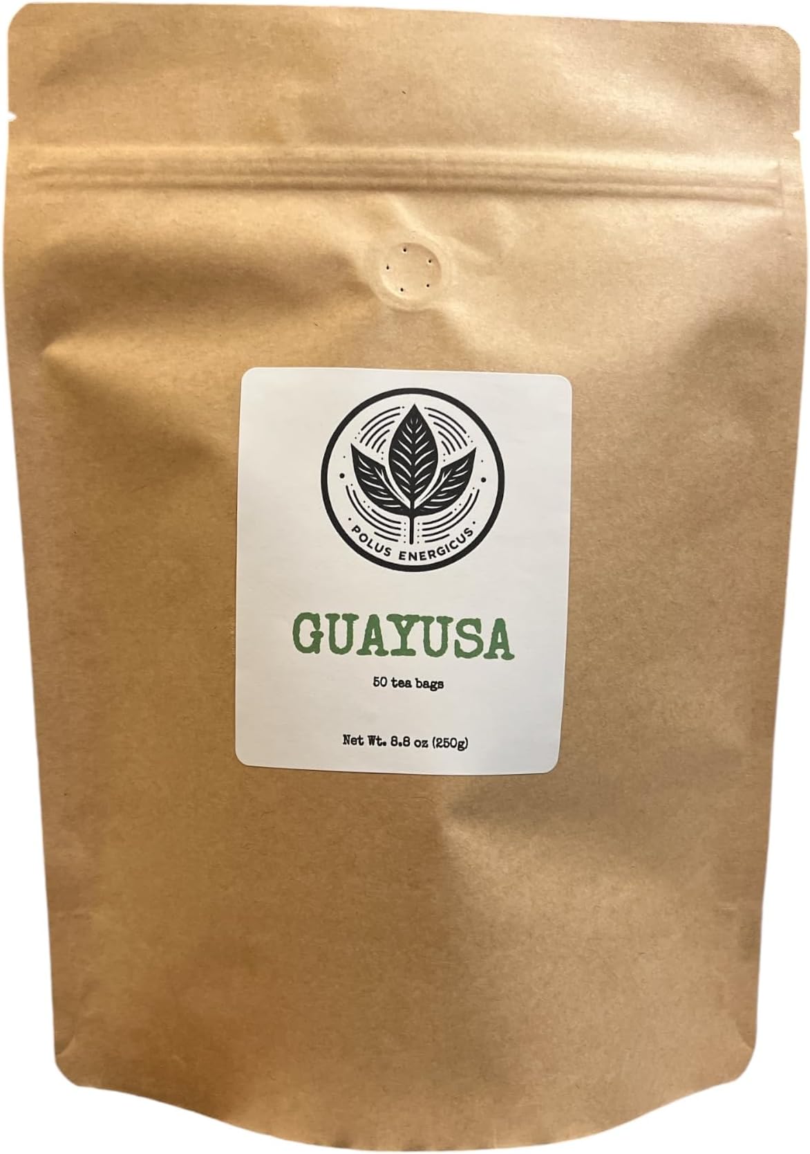 Polus EnergicusGUAYUSA Tea bags | 5g guayusa per each tea bag | About 82 mg Caffeine per cup | Clean & Balanced Energy | | No Jitters