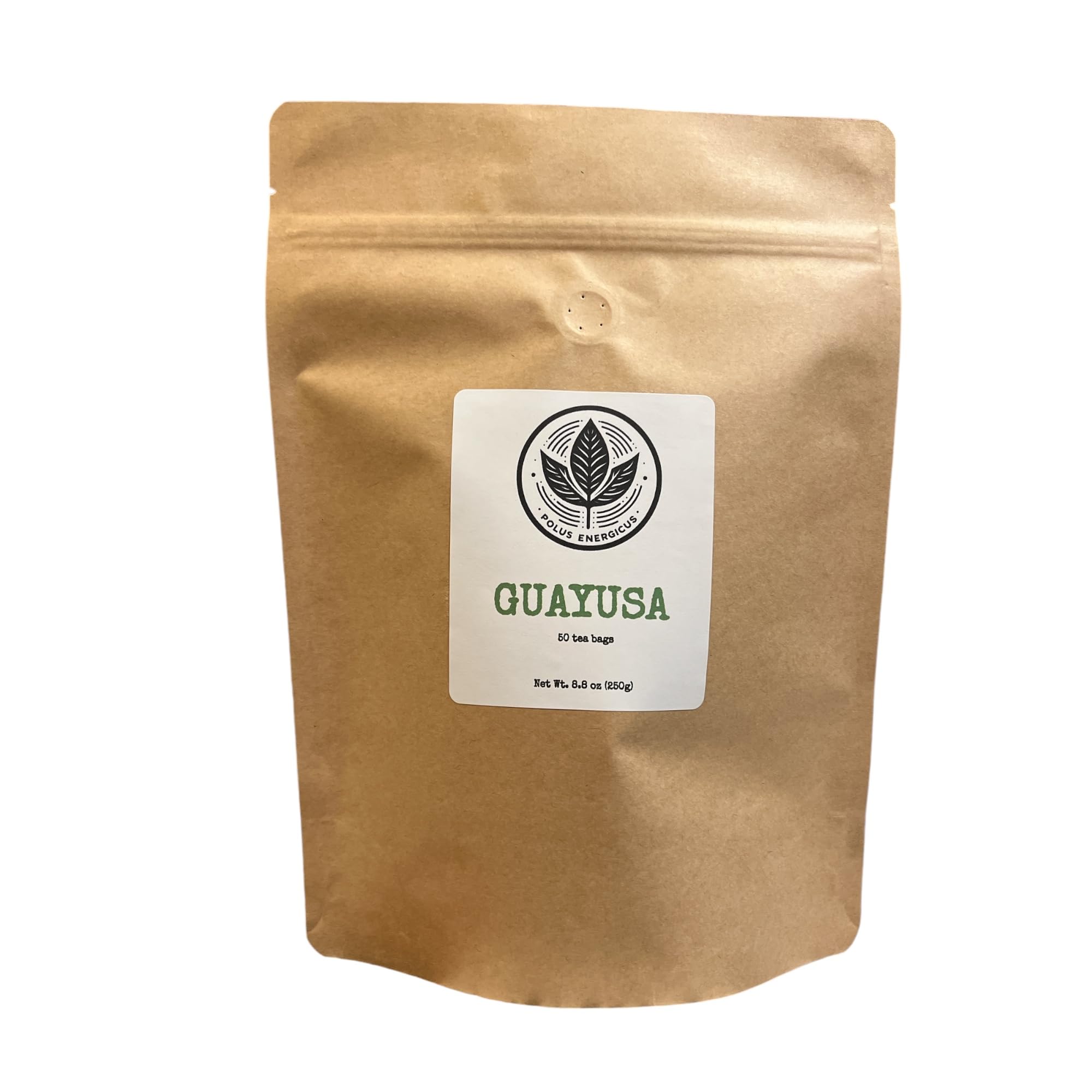 Polus EnergicusGUAYUSA Tea bags | 5g guayusa per each tea bag | About 82 mg Caffeine per cup | Clean & Balanced Energy | | No Jitters