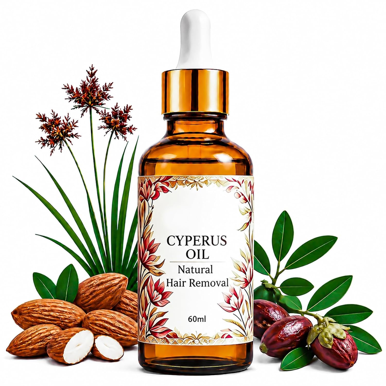 Cyperus Rotundus Oil,Cyperus Rotundus Oils For Hair Removal, Hair Removal Oil,2026 New Hair Removal Oil,Moisturizes and Soothes,Skin For All Skin Types