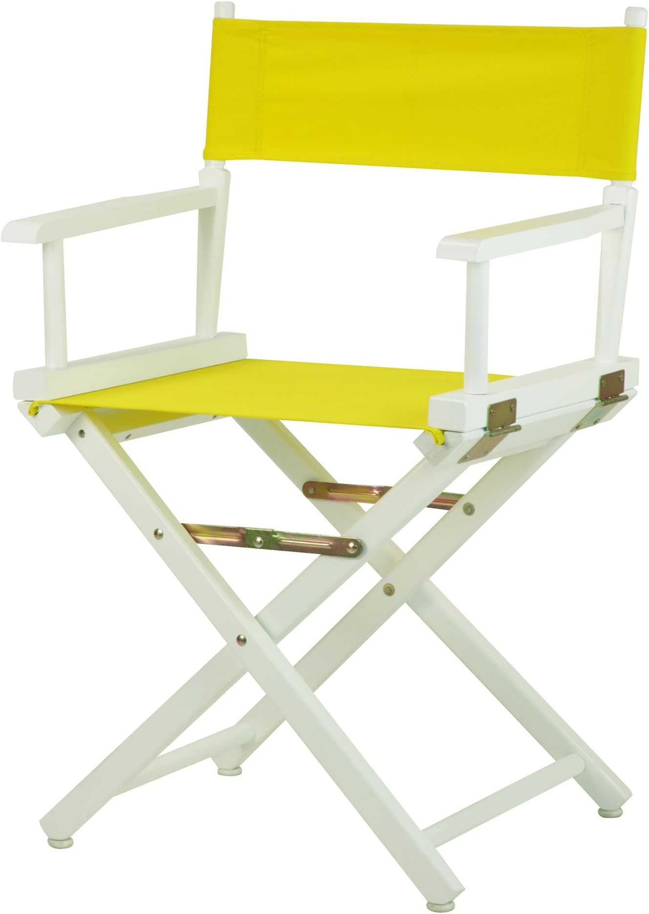 Casual Home18" Director's Chair White Frame with Yellow Canvas