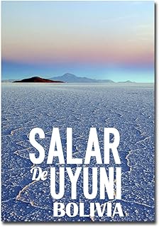 Salar de Uyuni The World's Largest Salt Flat, Bolivia Fridge Magnet Size 2.5" x 3.5"