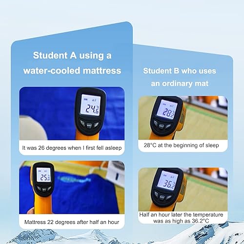 Miniatura 3 de Buhelyc Colchón de hielo, cubrecolchón refrescante, sistema de sueño más fresco, sistema de acondicionamiento de cama de refrigeración, silencioso,