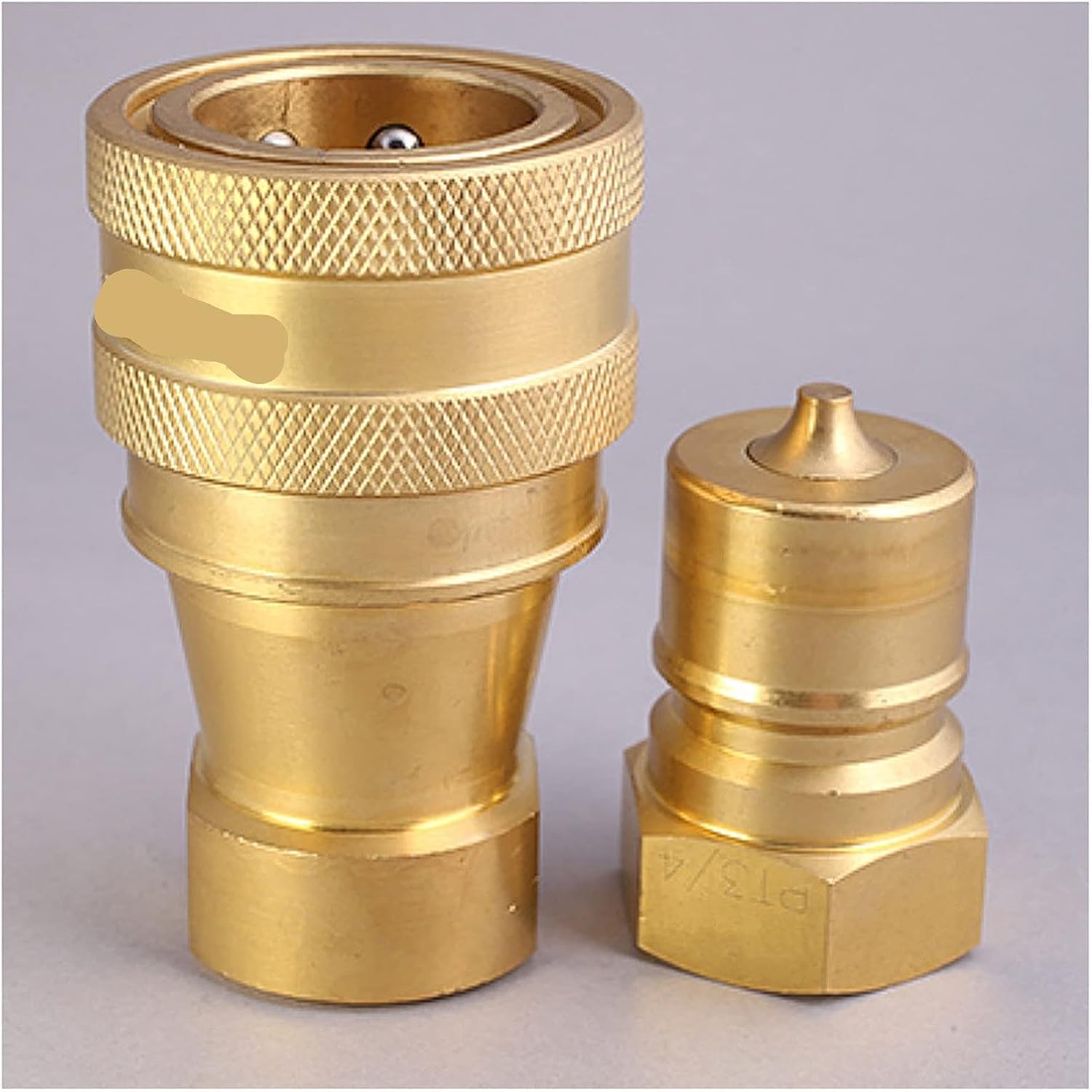 1 Set Coupler Shaft Coupler Hydraulic Coupler Brass Pneumatic Connector Adapter (Thread Specification : 3/4")