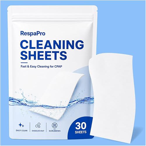 CPAP Cleaning Sheets - Dissolvable CPAP Cleaner Supplies for Light