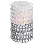 JessLab Spiral Hair Ties for Women, 10-Pack Traceless No-Damage Ponytail Holders, Coils Hair Bands for Girls, Assorted Colors