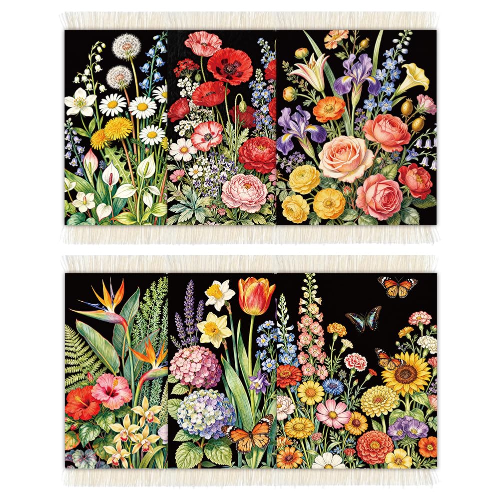 Sous-verres motif floral bohème pour sublimer vos apéritifs et pauses café entre amis