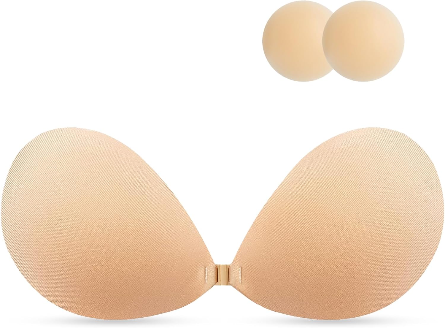 AURUZA Sticky Bra Push Up for Women Wedding Parties Events Strapless Backless Invisible Adhesive Reusable Breathable