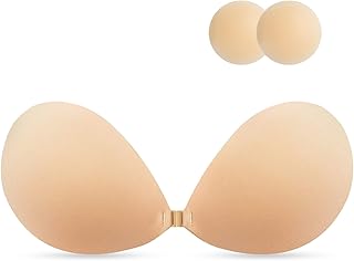 Sticky Bra Push Up for Women Wedding Parties Events Strapless Backless Invisible Adhesive Reusable Breathable