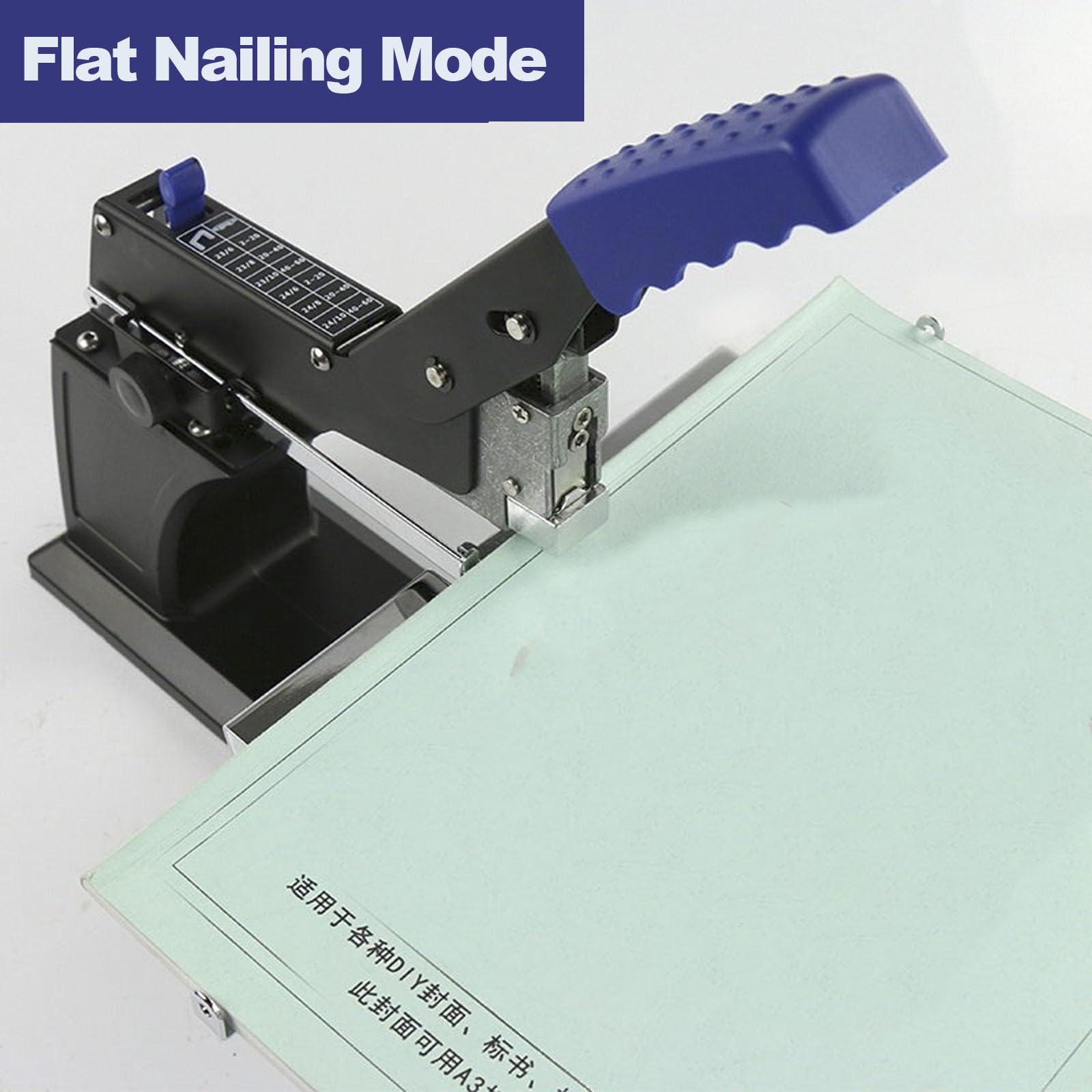 Cucitrice/piegatrice per Brochure, Formato A3, con Attacco Piatto, capacità di Rilegatura 60 Fogli, Punto Centrale, Spessore Massimo 6,5 Mm, Risparmio di Fatica, per Scuola, Ufficio E Casa.