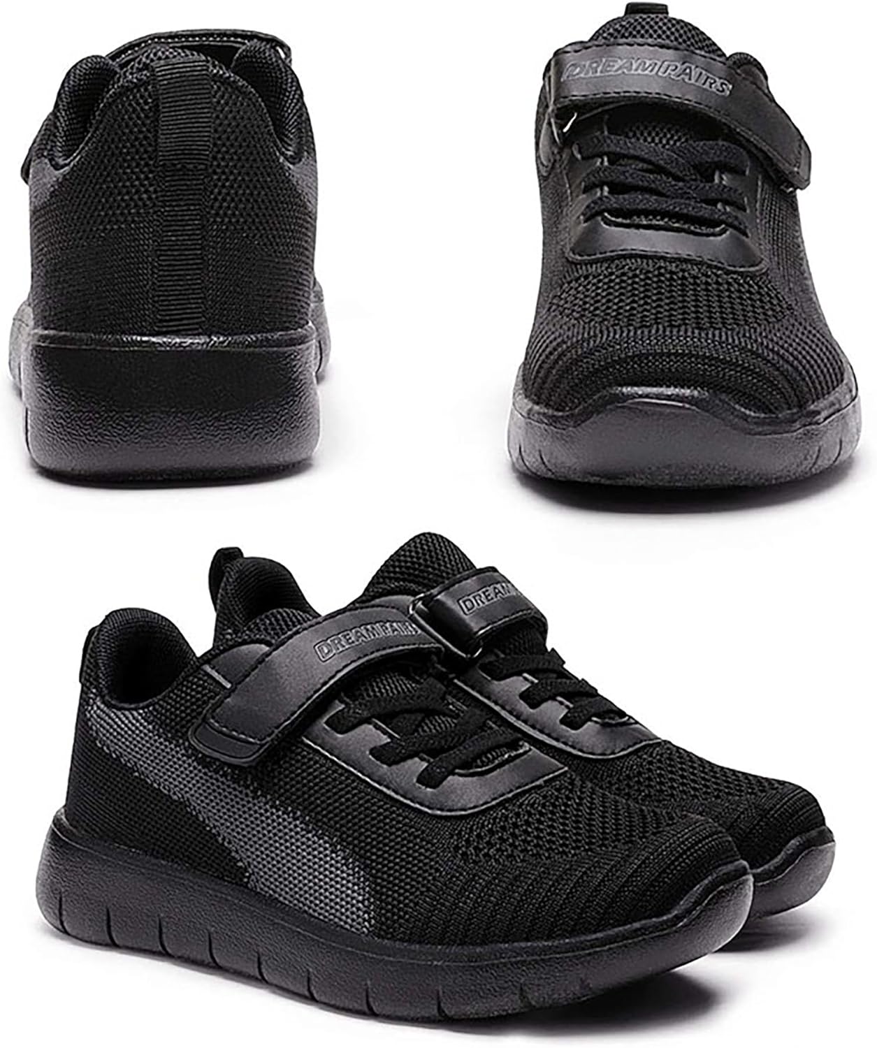 DREAM PAIRS Boys Girls Shoes Kids Tennis EZ-Ons MagicZips Athletic Running Walking Barefoot Zero Drop Sneakers - Image 2