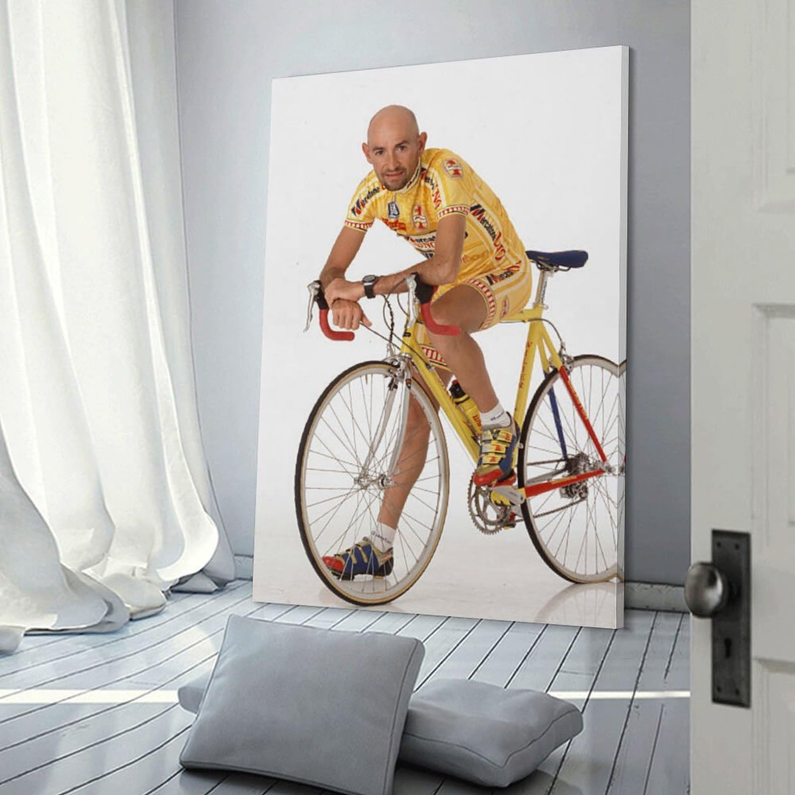 Poster Marco Pantani 'On Strike' – A3 – Pub Campagnolo – Colnago Master – Neuf