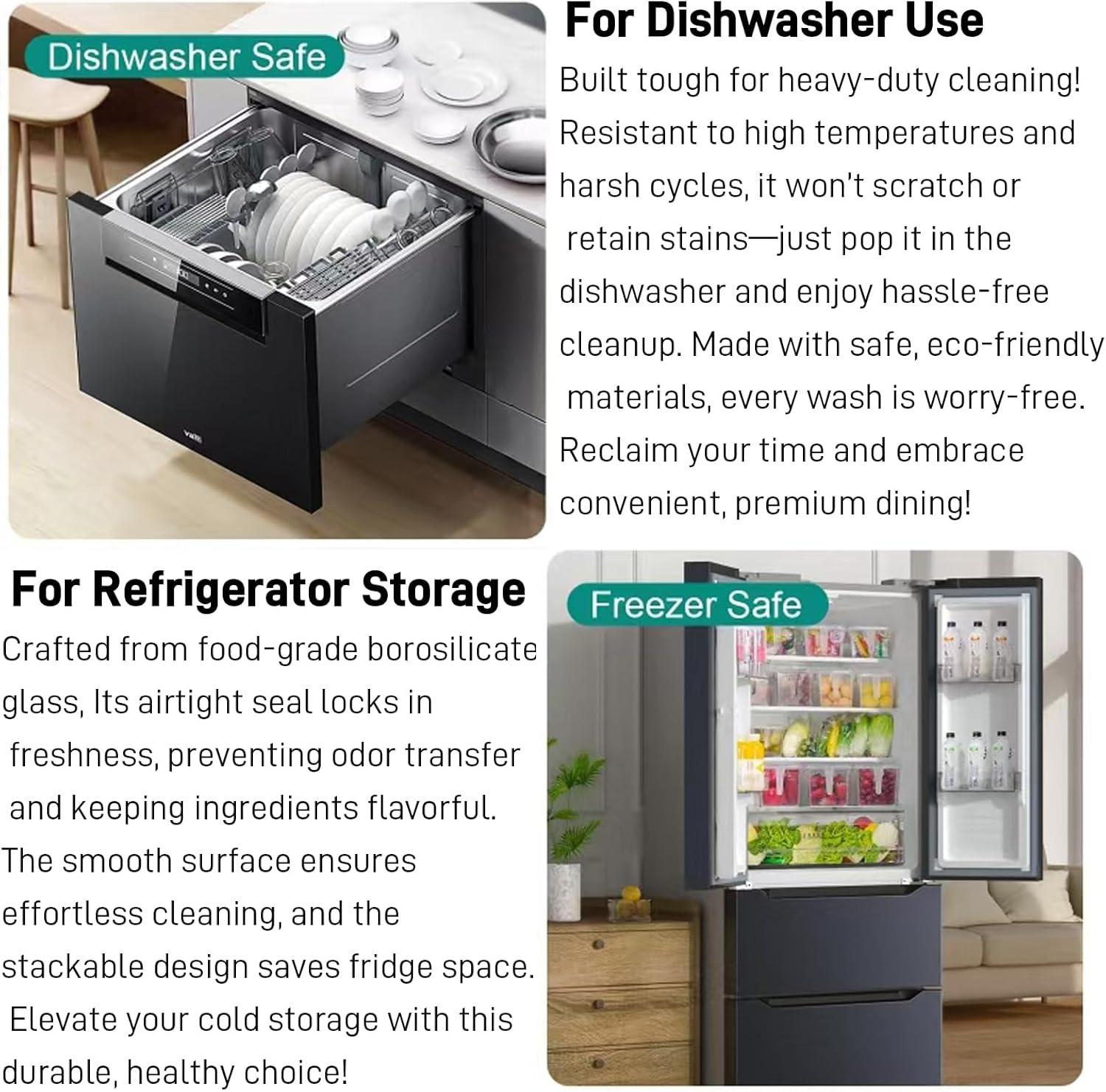 6.3 Qt Large Glass Mixing Bowl,12.3" Clear Glass Salad Cooking Bowls For making sourdough Prepping, Mixing, Marinating & Brining Kimchi - Image 6