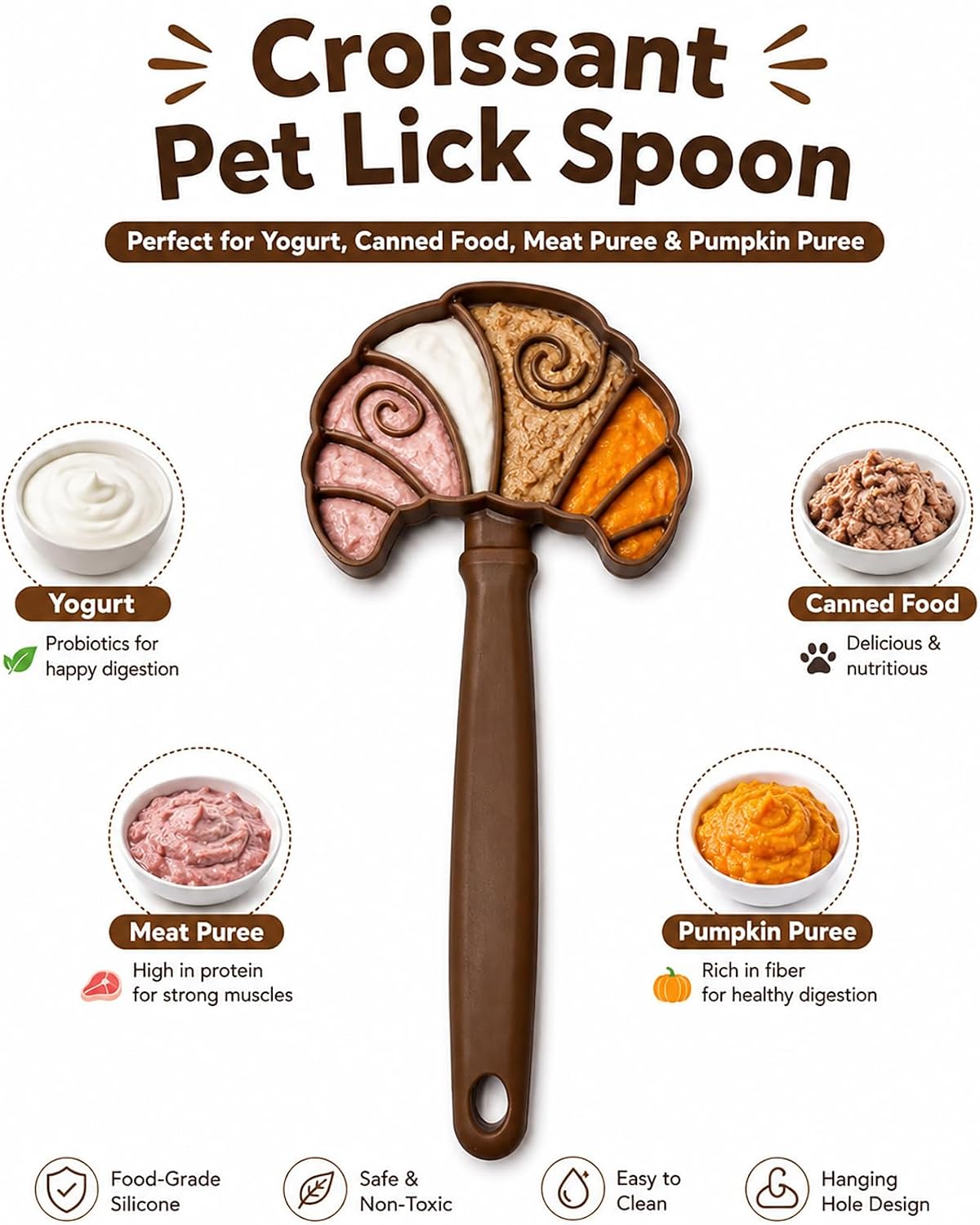 Christmas Lick Mat Slow Feeder for Cats & Dogs with Suction Cups, Freezer-Safe, Anxiety Relief, Pet Training