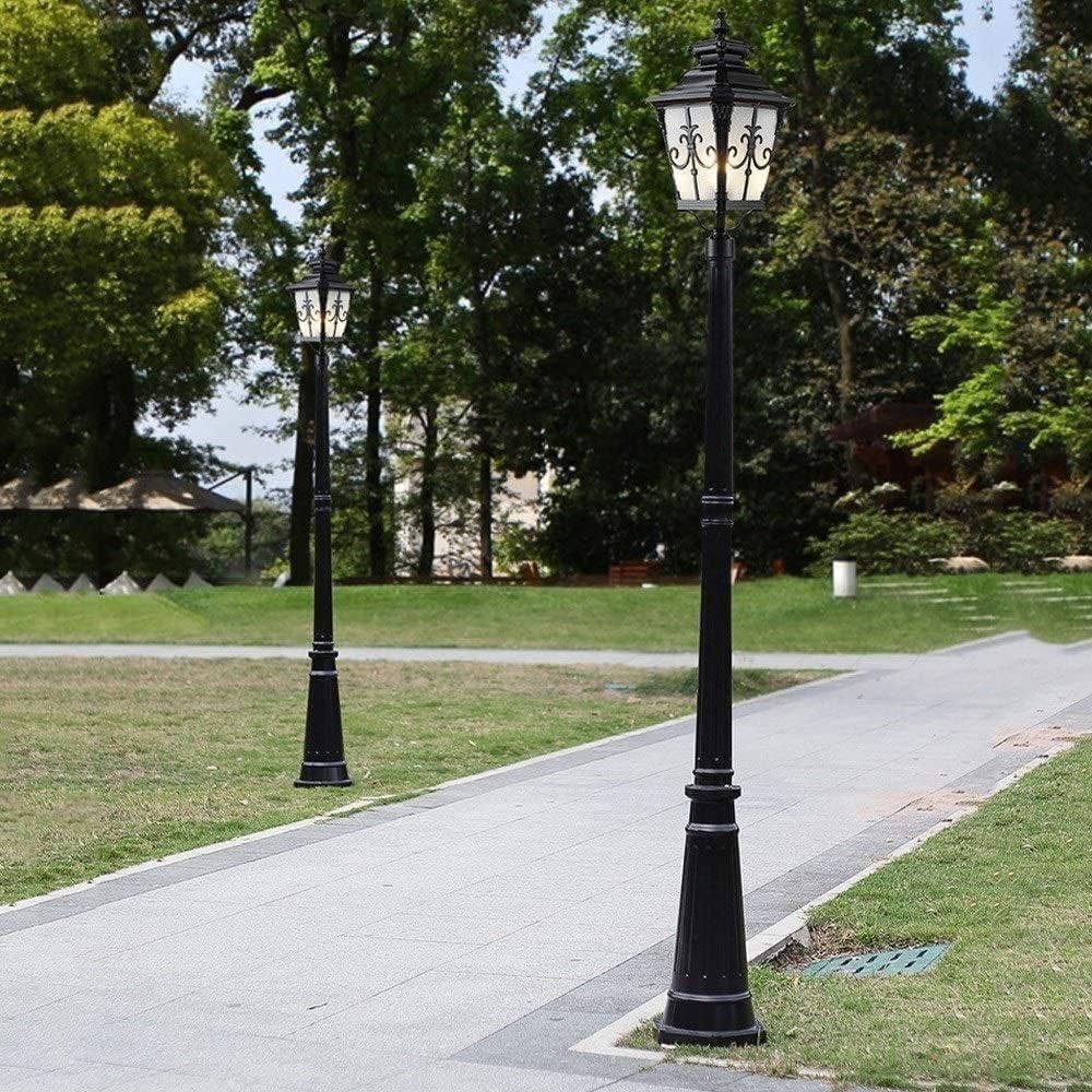 Bracket Light Led Column Headlight, Solar European Style Outdoor Waterproof Lawn Light Courtyard Garden Lights, Villa Square Lawn Lamp Outdoor Stainless Steel Bracket Light