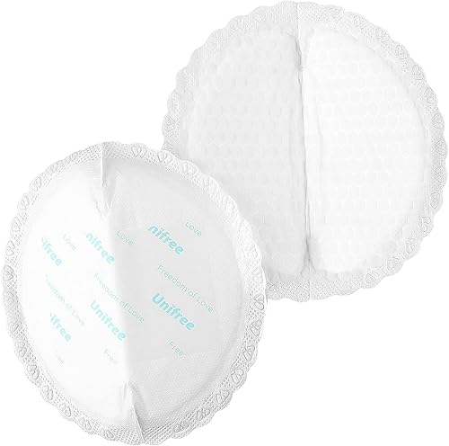 Miniatura 6 de Unifree Almohadillas de lactancia desechables, almohadillas para lactancia materna, absorción superior y diseño ultra suave a prueba de fugas,