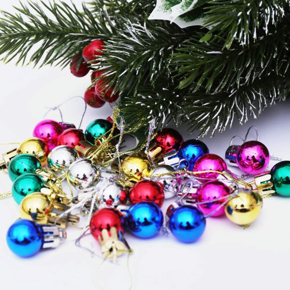 LIOOBO 24Pcs Mini Christmas Baubles - Image 3