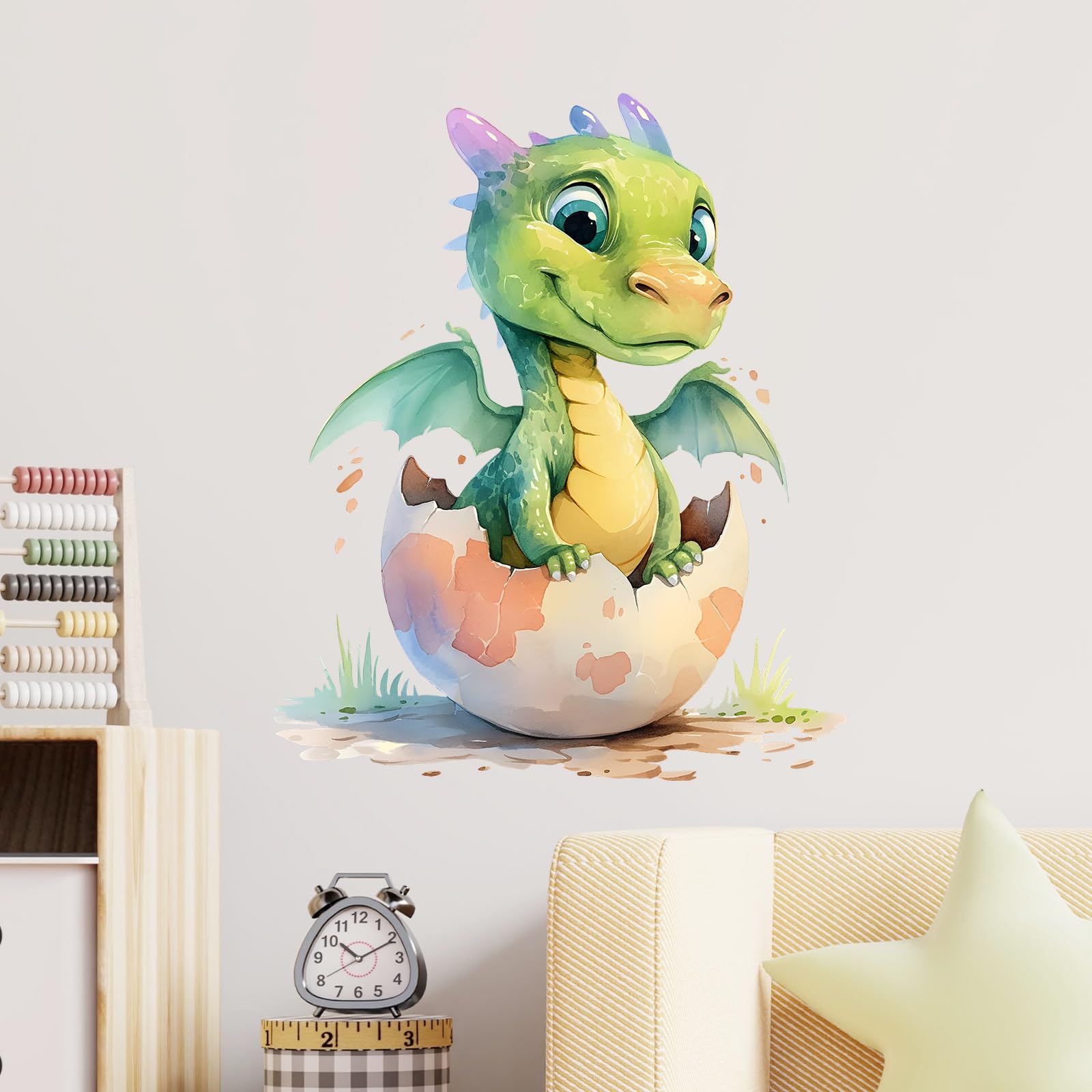 Autocollants muraux dragon chambre enfant sticker amovible