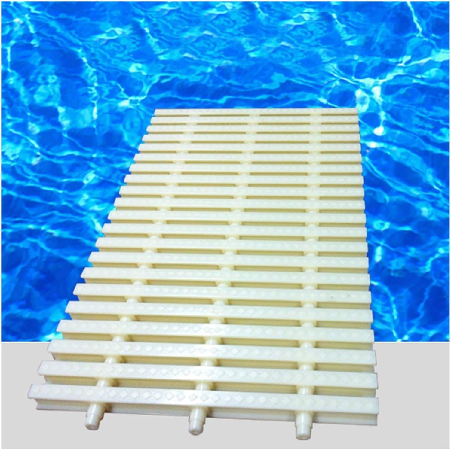 Generico Griglia di Troppo Pieno per Piscine, vialetti e patii - Striscia di Copertura a griglia ad Incastro, 10 Pezzi, 30x100 cm, Design Resistente e Impermeabile